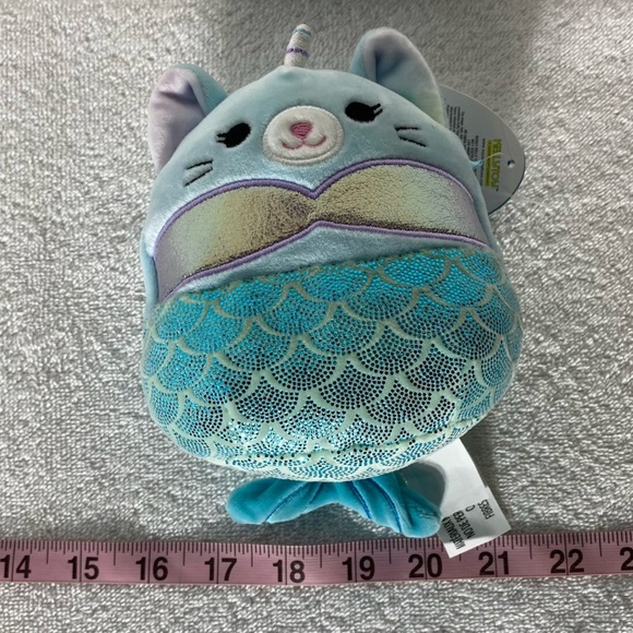 Kellytoy Original Squishmallows Blue Svetlana Mermaid Unicorn Plush - Picture 3 of 14